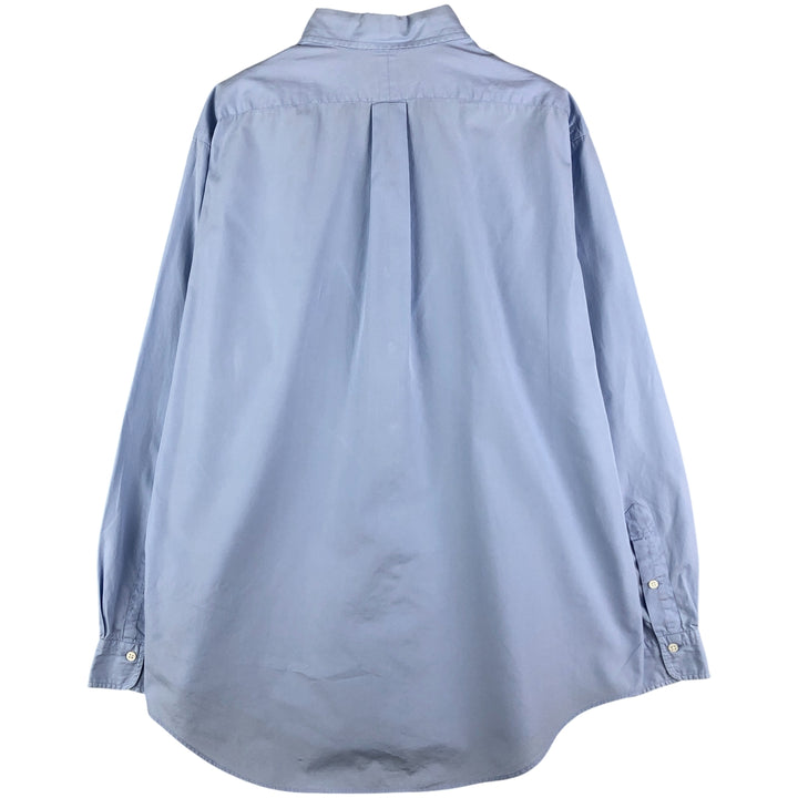 Ralph Lauren long sleeve button down shirt, men's size L cotton Blue type light blue Vintage Second Hand