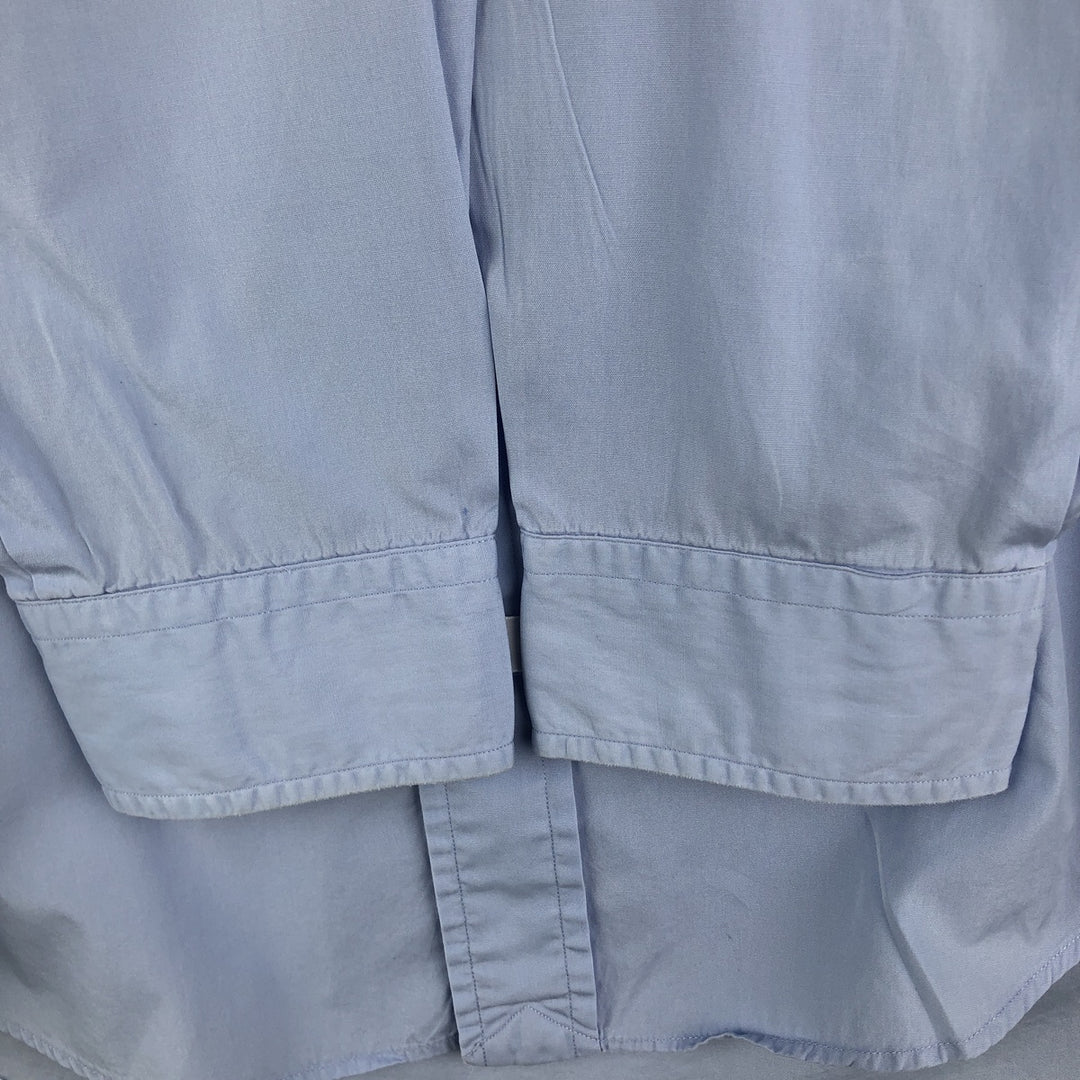 Ralph Lauren long sleeve button down shirt, men's size L cotton Blue type light blue Vintage Second Hand