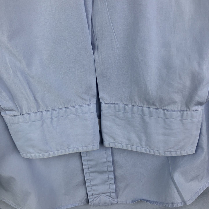 Ralph Lauren long sleeve button down shirt, men's size L cotton Blue type light blue Vintage Second Hand