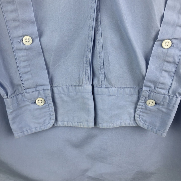 Ralph Lauren long sleeve button down shirt, men's size L cotton Blue type light blue Vintage Second Hand