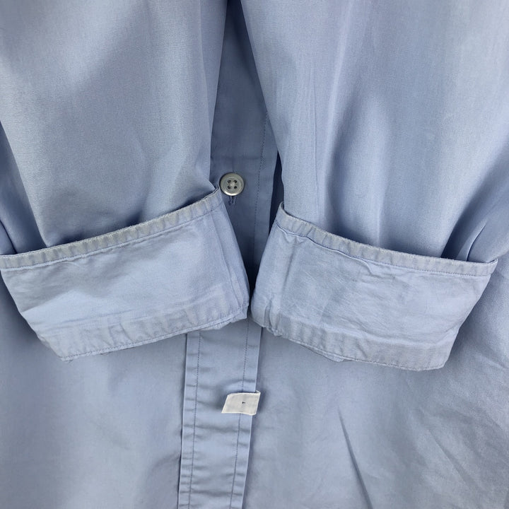 Ralph Lauren long sleeve button down shirt, men's size L cotton Blue type light blue Vintage Second Hand