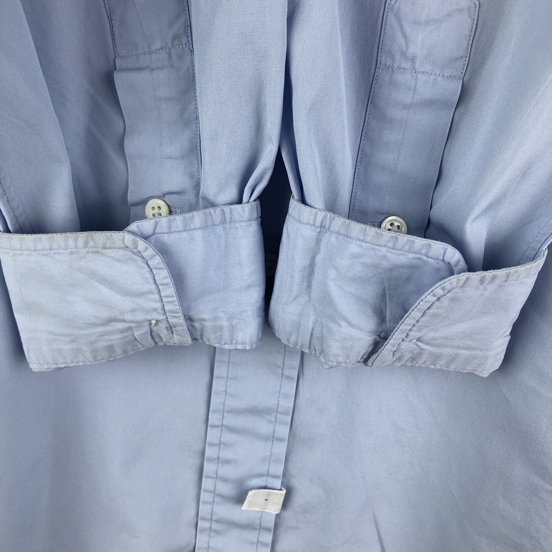 Ralph Lauren long sleeve button down shirt, men's size L cotton Blue type light blue Vintage Second Hand