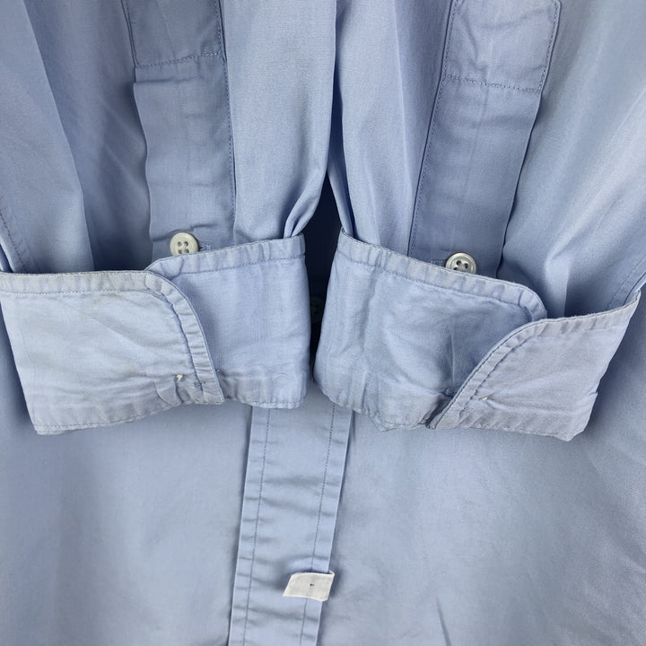 Ralph Lauren long sleeve button down shirt, men's size L cotton Blue type light blue Vintage Second Hand