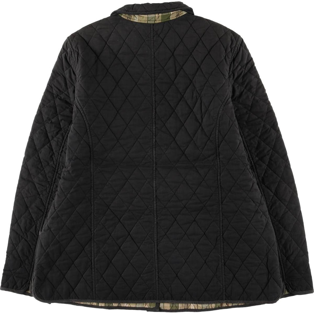 90s-00'S LLBean Women's XL Vintage Padded Puffer Jacket cotton black type Vintage Second Hand