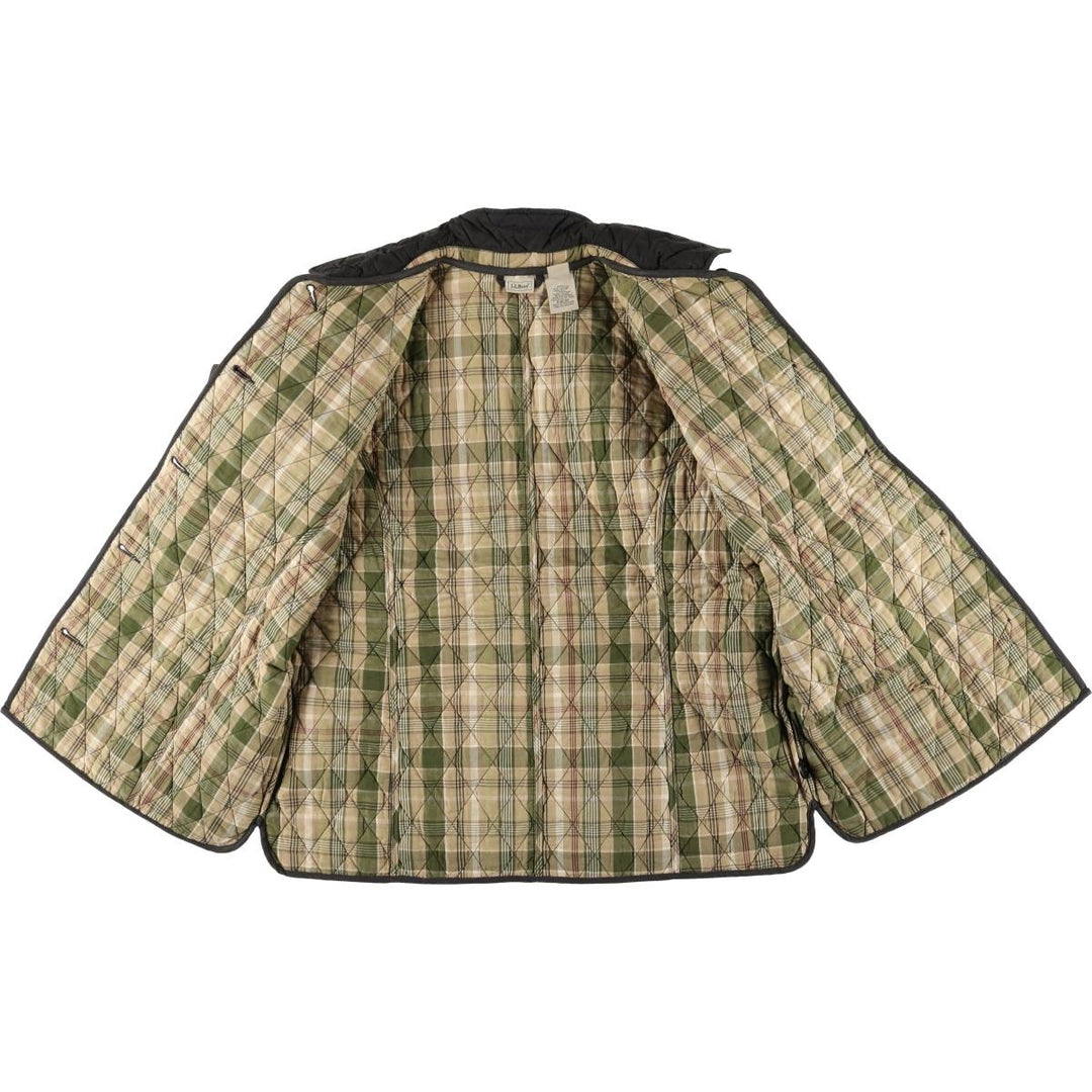 90s-00'S LLBean Women's XL Vintage Padded Puffer Jacket cotton black type Vintage Second Hand