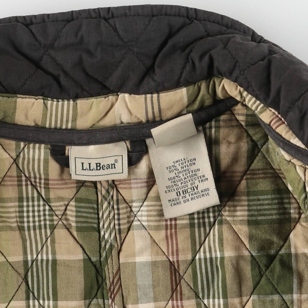 90s-00'S LLBean Women's XL Vintage Padded Puffer Jacket cotton black type Vintage Second Hand