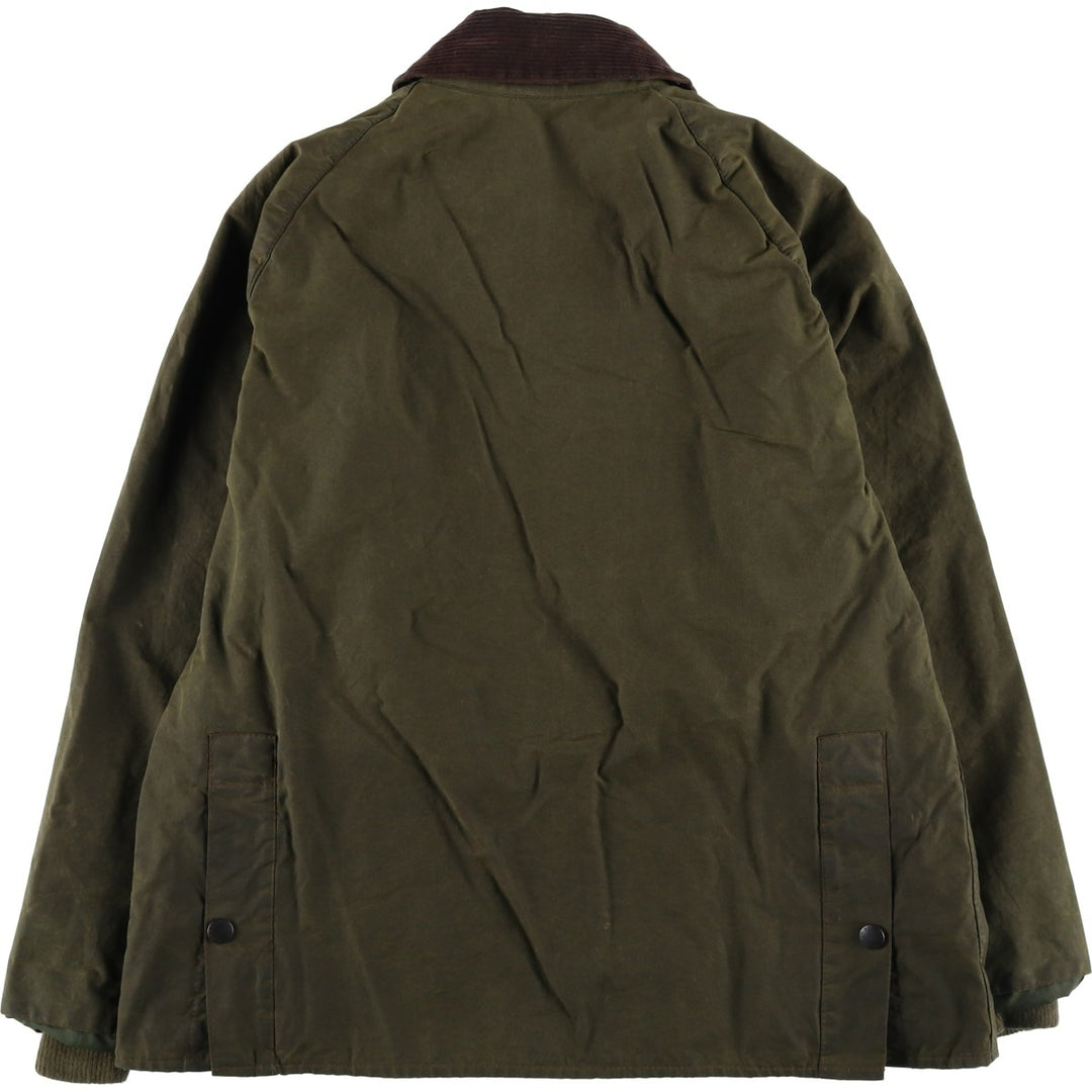 2000'S Barbour Bedale waxed cotton oiled jacket, made in England, C40, men's size M cotton Khaki type Vintage Second Hand