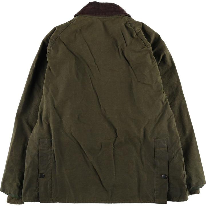 2000'S Barbour Bedale waxed cotton oiled jacket, made in England, C40, men's size M cotton Khaki type Vintage Second Hand