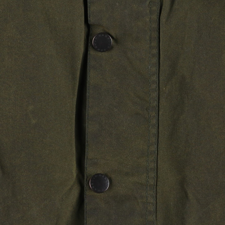 2000'S Barbour Bedale waxed cotton oiled jacket, made in England, C40, men's size M cotton Khaki type Vintage Second Hand