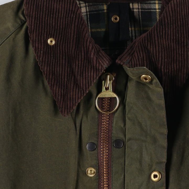 2000'S Barbour Bedale waxed cotton oiled jacket, made in England, C40, men's size M cotton Khaki type Vintage Second Hand