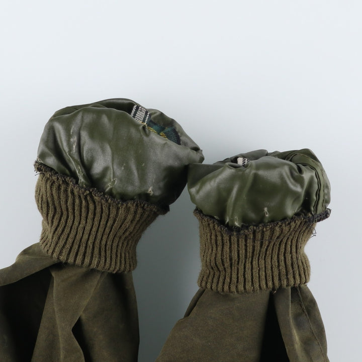 2000'S Barbour Bedale waxed cotton oiled jacket, made in England, C40, men's size M cotton Khaki type Vintage Second Hand