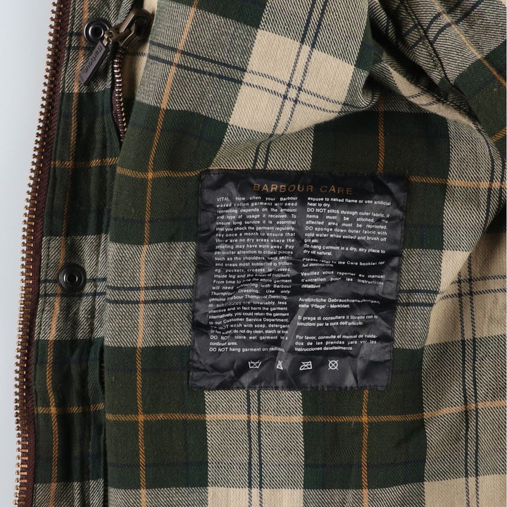 Vintage Barbour Beaufort Oiled Hunting Jacket, Made in England, Men's Size Medium unclear Khaki type Vintage Second Hand