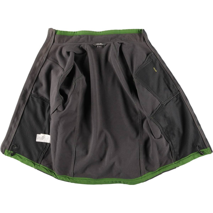 Eddie Bauer Softshell Jacket, Men's Size Small polyester green type Vintage Second Hand