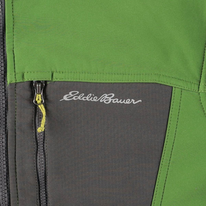 Eddie Bauer Softshell Jacket, Men's Size Small polyester green type Vintage Second Hand