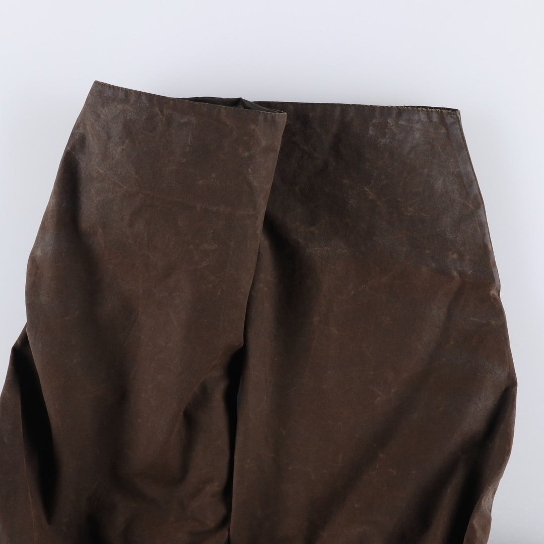 90'S Barbour Game Fair Old 3 Warrant Waxed Cotton Oiled Jacket Made in the UK C44 Men's L Size Vintage cotton red type reddish brown Vintage Second Hand