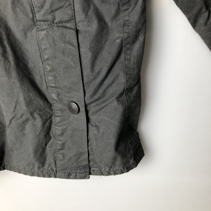 1990'S Barbour Bedale (formerly 3 Warrant) waxed cotton oiled jacket, made in England, C38, men's size M cotton navy blue type Vintage Second Hand