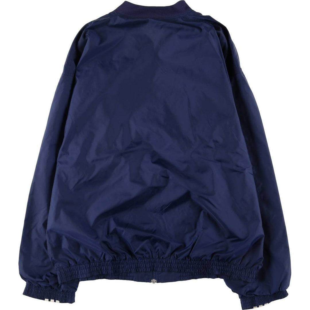 00'S Adidas nylon jacket, men's XL size Nylon navy blue type Vintage Second Hand