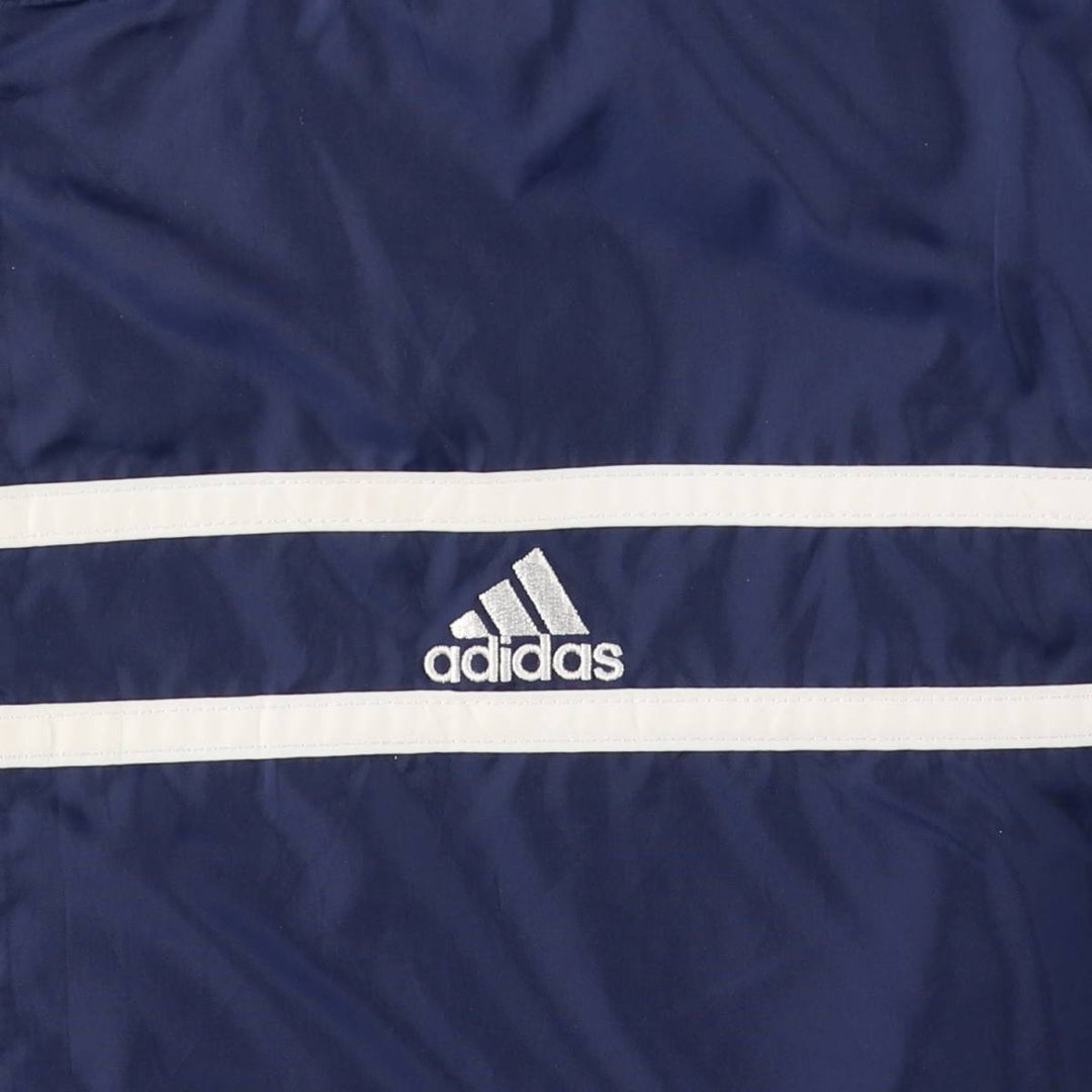 00'S Adidas nylon jacket, men's XL size Nylon navy blue type Vintage Second Hand