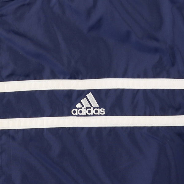 00'S Adidas nylon jacket, men's XL size Nylon navy blue type Vintage Second Hand