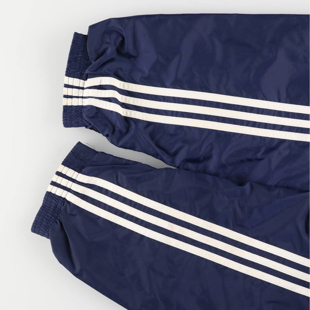 00'S Adidas nylon jacket, men's XL size Nylon navy blue type Vintage Second Hand