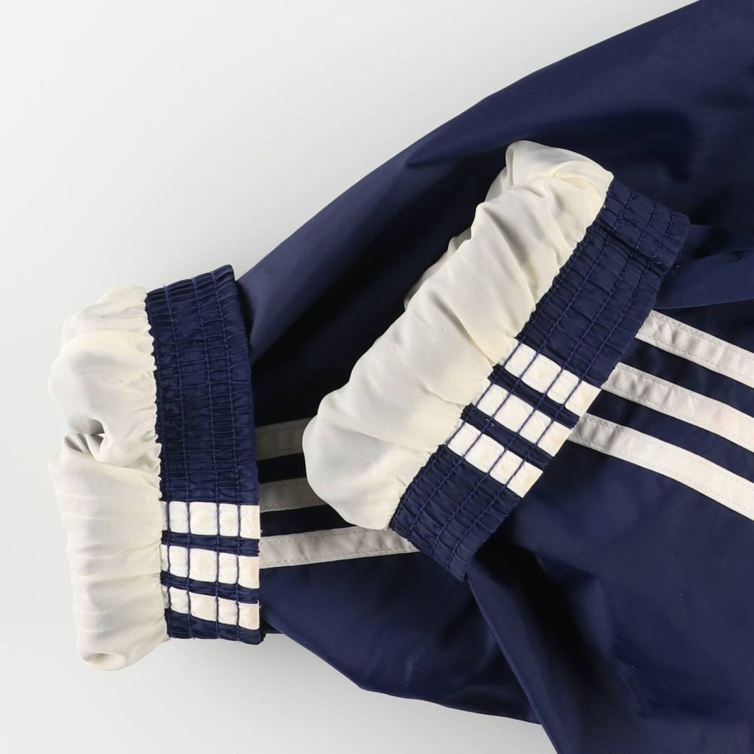 00'S Adidas nylon jacket, men's XL size Nylon navy blue type Vintage Second Hand