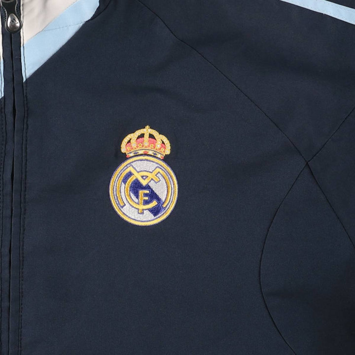 2000'S adidas LA LIGA REAL MADRID windbreaker, men's size M polyester navy blue type Vintage Second Hand
