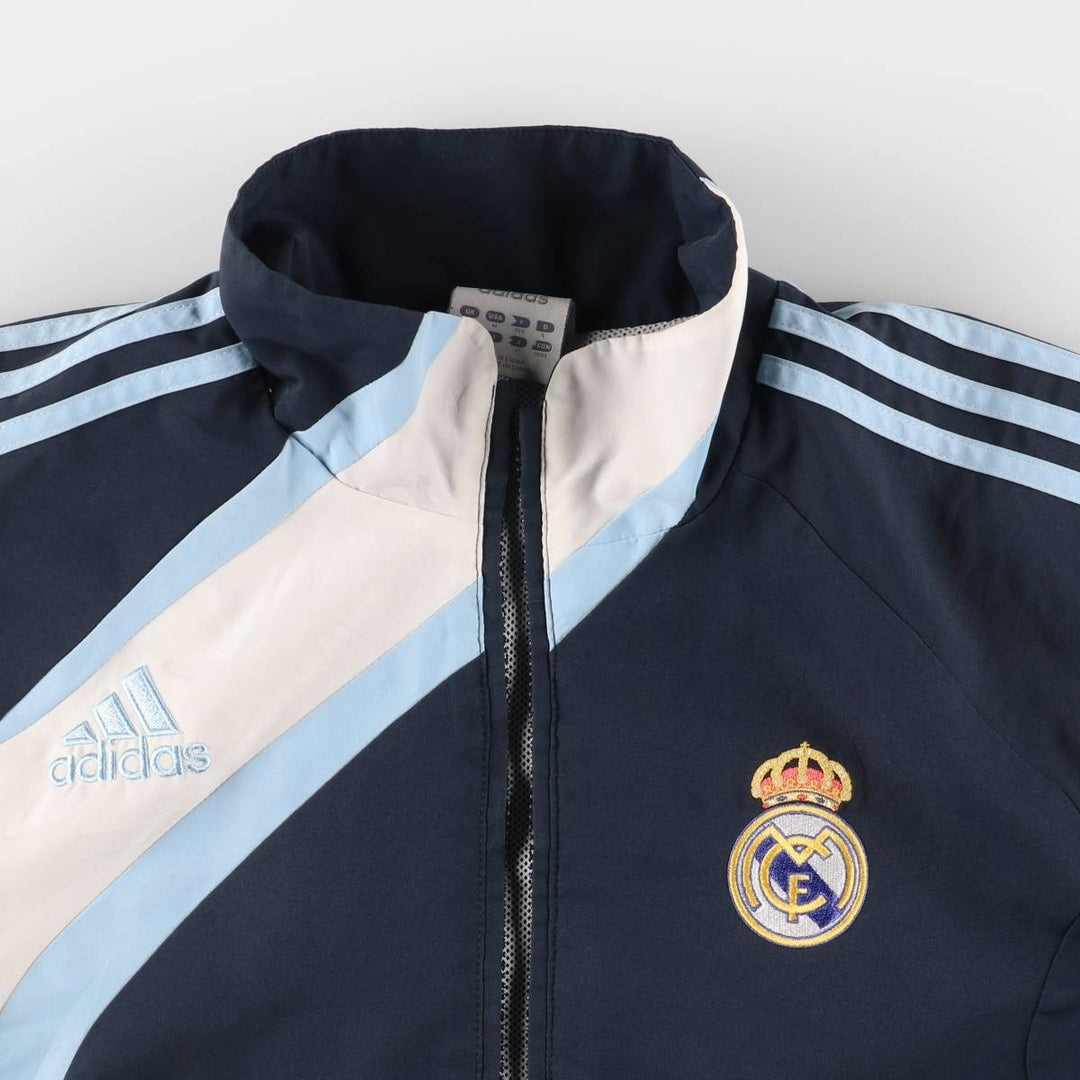 2000'S adidas LA LIGA REAL MADRID windbreaker, men's size M polyester navy blue type Vintage Second Hand