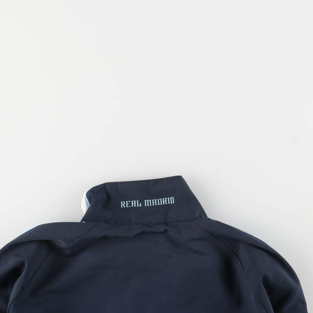 2000'S adidas LA LIGA REAL MADRID windbreaker, men's size M polyester navy blue type Vintage Second Hand