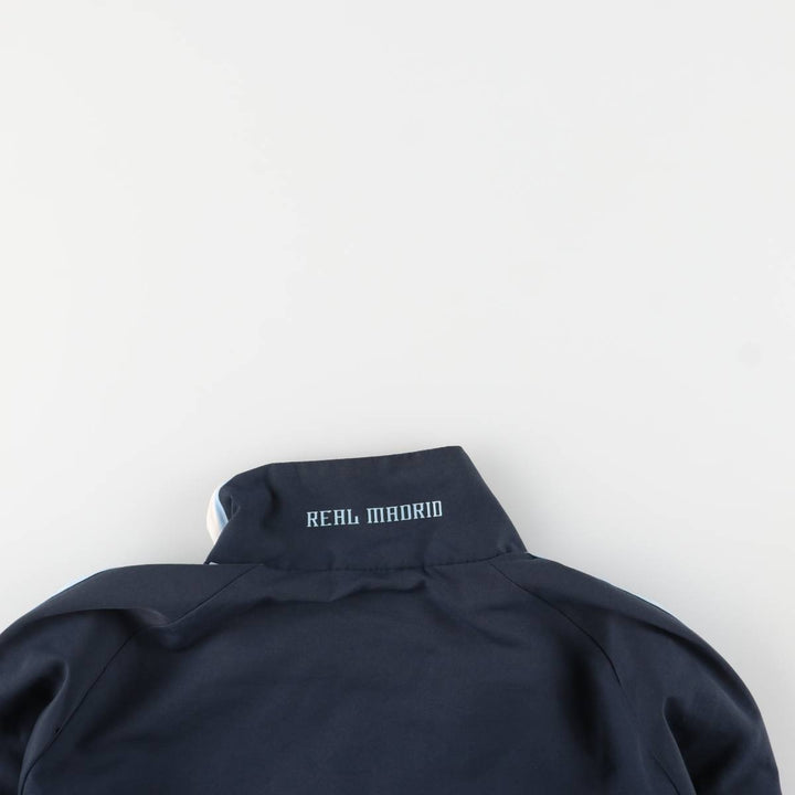 2000'S adidas LA LIGA REAL MADRID windbreaker, men's size M polyester navy blue type Vintage Second Hand