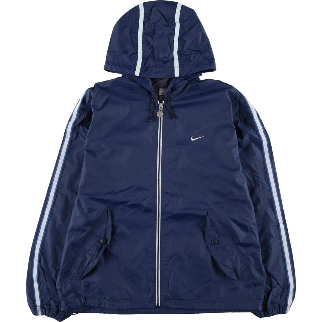 2000'S Nike Nylon Parka, Men's Size Medium Nylon navy blue type Vintage Second Hand
