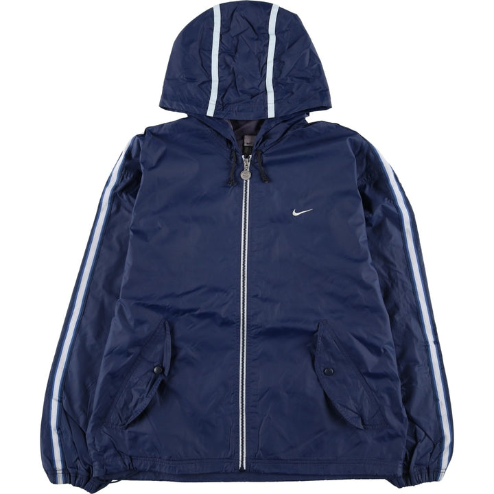 2000'S Nike Nylon Parka, Men's Size Medium Nylon navy blue type Vintage Second Hand
