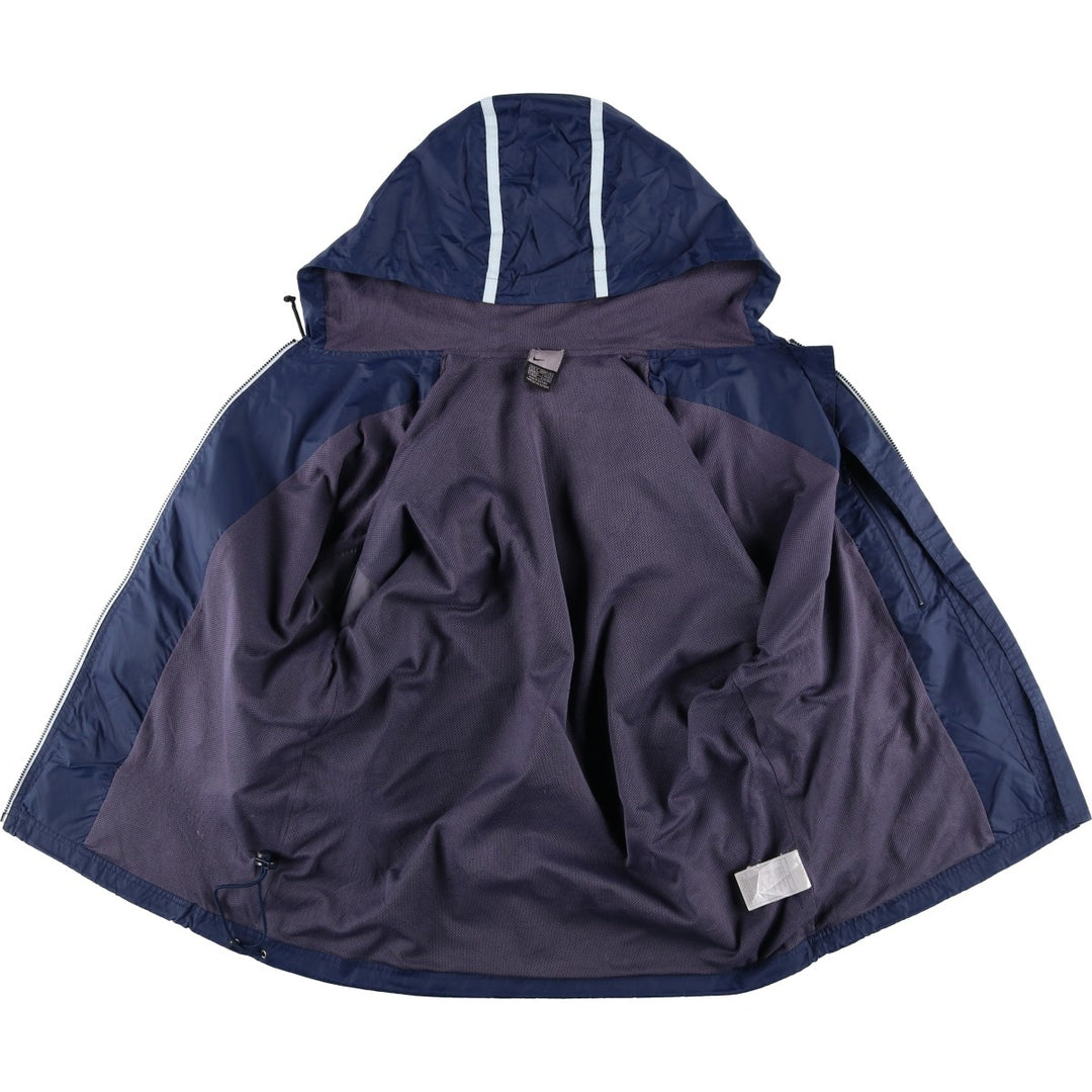 2000'S Nike Nylon Parka, Men's Size Medium Nylon navy blue type Vintage Second Hand