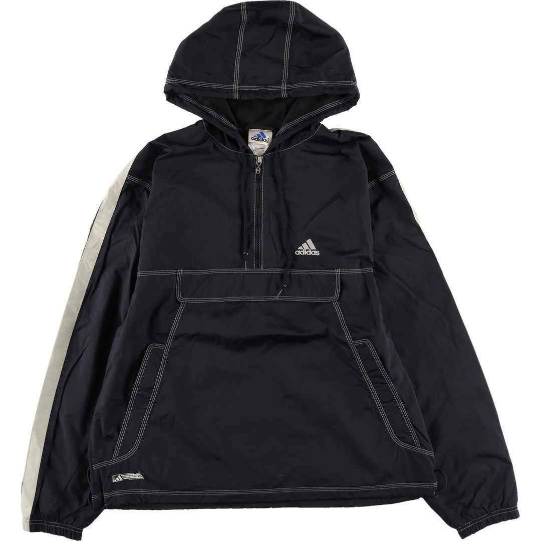 2000'S Adidas Anorak Parka Men's Size M Nylon black type Vintage Second Hand
