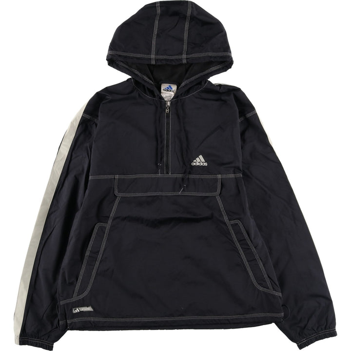 2000'S Adidas Anorak Parka Men's Size M Nylon black type Vintage Second Hand