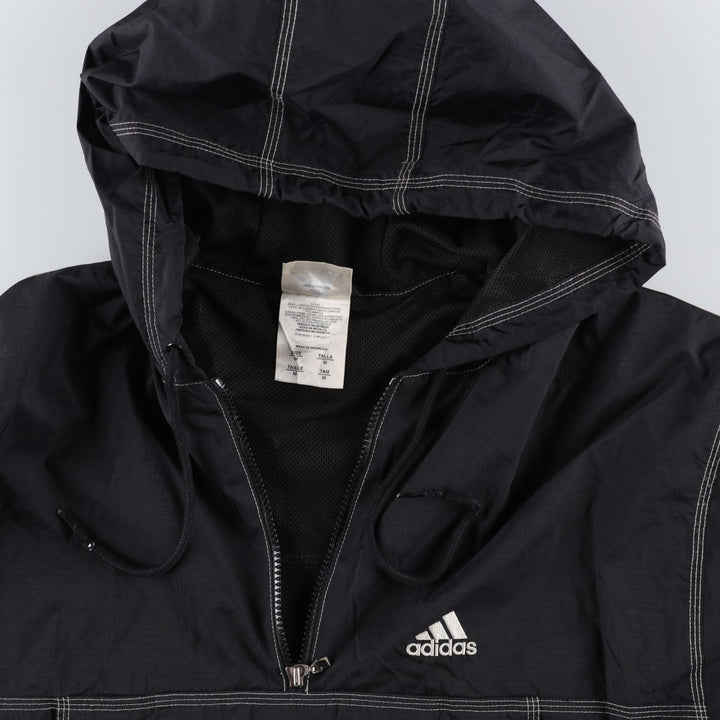 2000'S Adidas Anorak Parka Men's Size M Nylon black type Vintage Second Hand