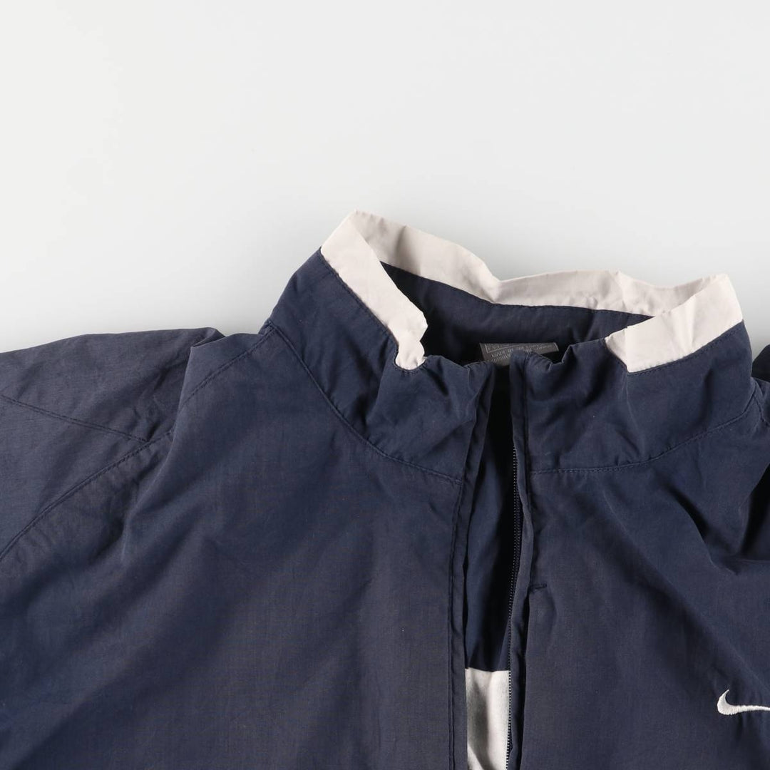 00'S Nike Windbreaker Men's Size L polyester navy blue type Vintage Second Hand