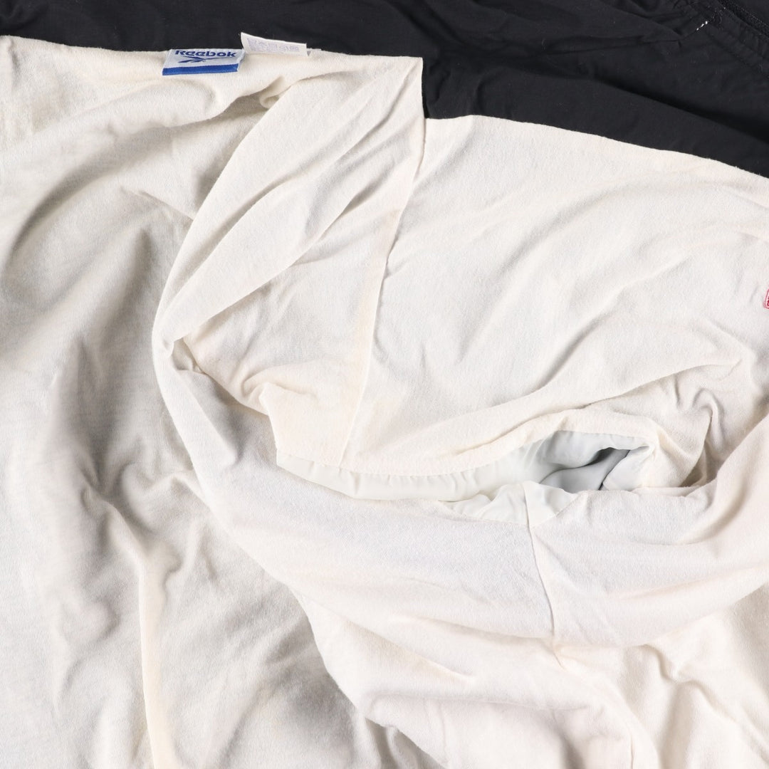 2000s~ Reebok Wisconsin University College Nylon Jacket, Men's Size L Nylon black type Vintage Second Hand