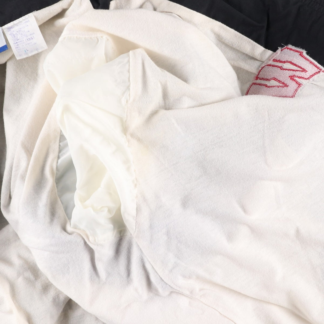 2000s~ Reebok Wisconsin University College Nylon Jacket, Men's Size L Nylon black type Vintage Second Hand