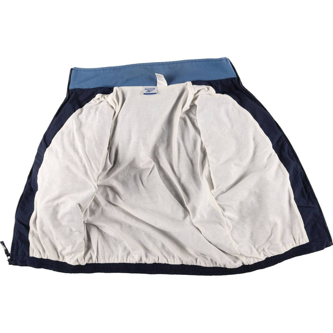 2000s~ Reebok Two-Tone Nylon Jacket, Men's Size L Nylon navy blue type Vintage Second Hand