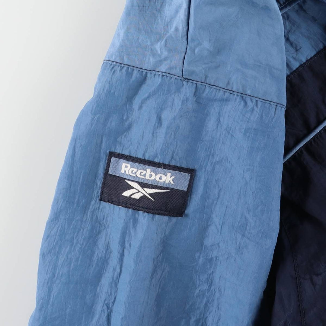 2000s~ Reebok Two-Tone Nylon Jacket, Men's Size L Nylon navy blue type Vintage Second Hand