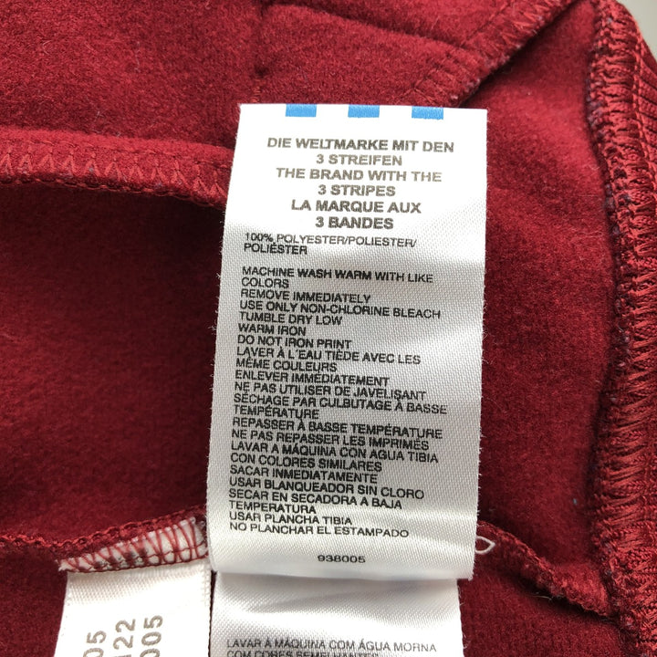 2000'S adidas Originals Jersey Track Jacket, Men's Size Small polyester burgundy type Vintage Second Hand