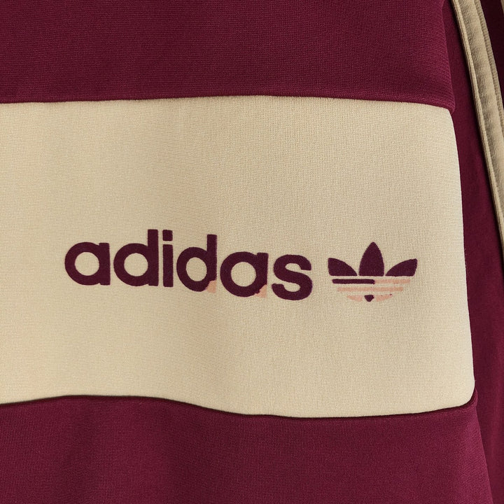 2000'S adidas Originals Jersey Track Jacket, Men's Size Small polyester burgundy type Vintage Second Hand