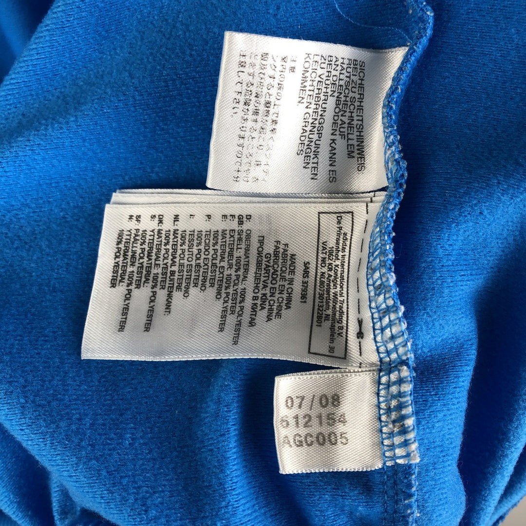 00'S adidas Originals Jersey Track Jacket Men's M polyester Blue type light blue Vintage Second Hand