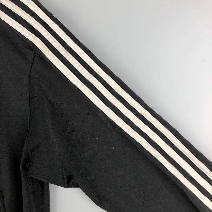 2000'S adidas Originals Jersey Track Jacket, Men's Size Small polyester black type Vintage Second Hand