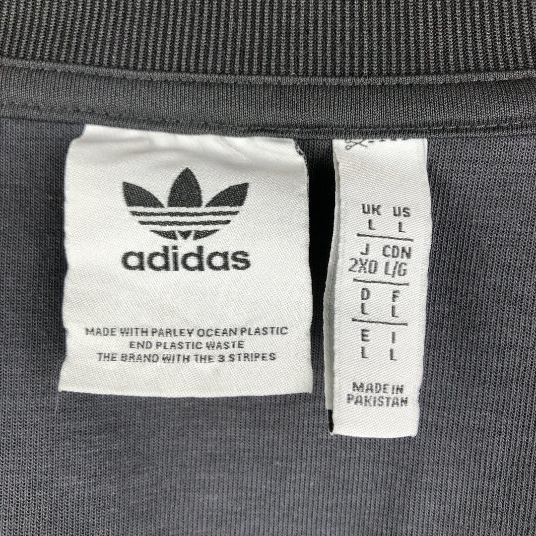 Adidas Originals Jersey Track Jacket Men's Size L polyester black type Vintage Second Hand