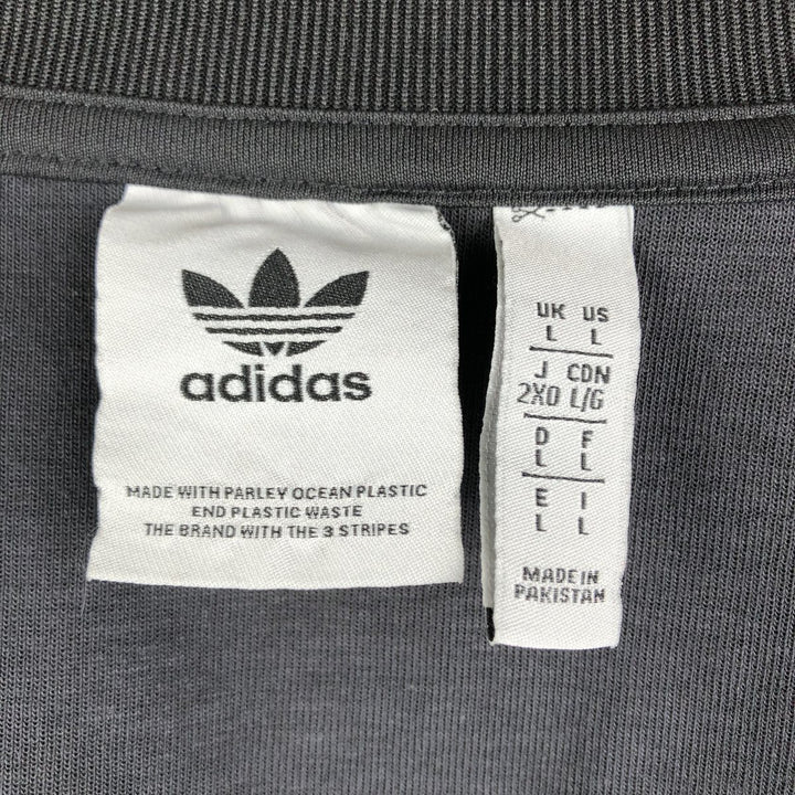 Adidas Originals Jersey Track Jacket Men's Size L polyester black type Vintage Second Hand