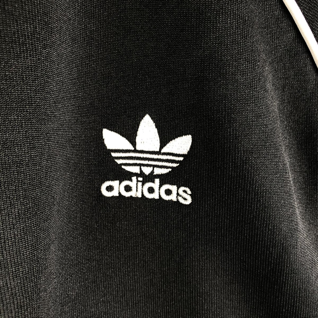 Adidas Originals Jersey Track Jacket Men's Size L polyester black type Vintage Second Hand