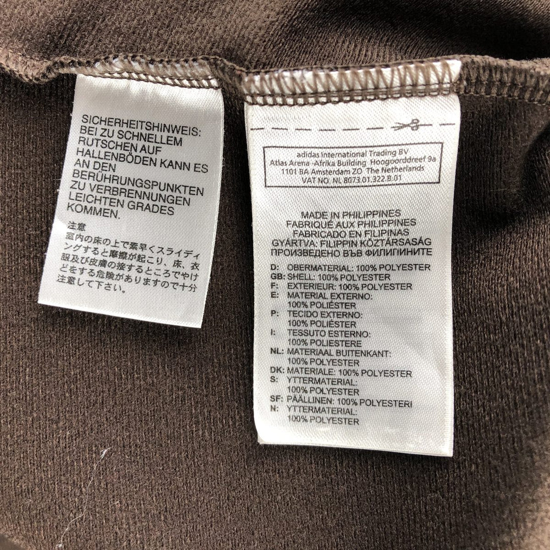 00'S adidas Originals Jersey Track Jacket Men's Size L polyester brown type Vintage Second Hand