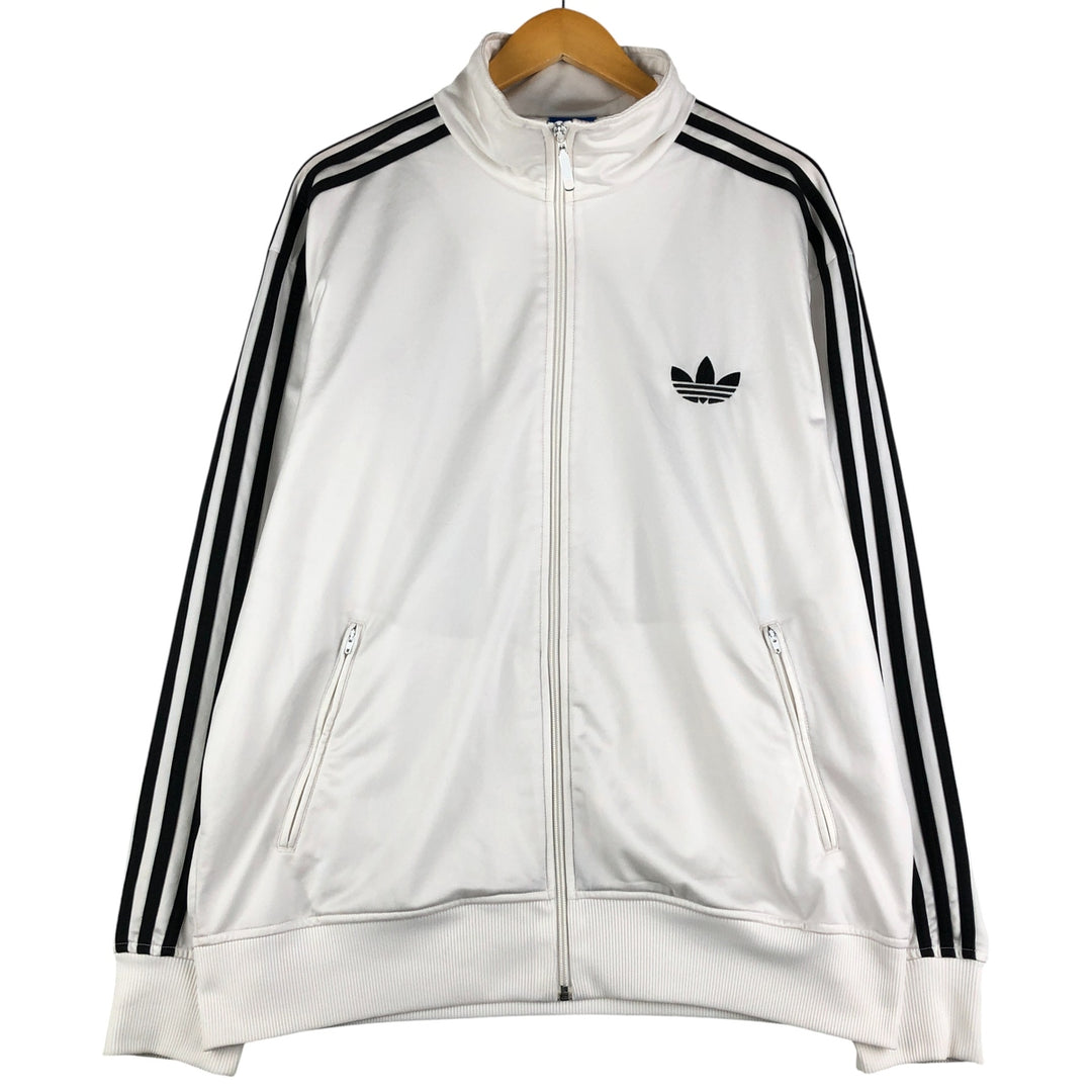 Adidas Originals Jersey Track Jacket, Men's XXL unclear white type Vintage Second Hand