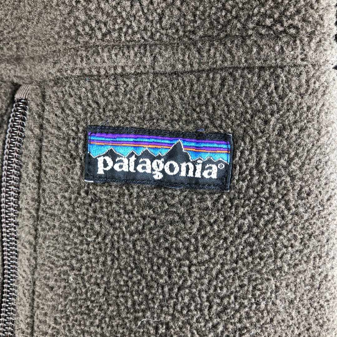 2000'S Patagonia Synchilla Fleece Jacket (25095), Men's Size L polyester brown type Vintage Second Hand